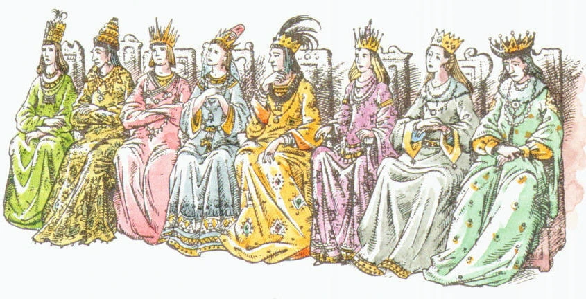 The strange faces of the royalty from the world of Charn